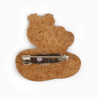 Значок новогодний &laquo;Чудесной девочке&raquo; 3,5 х 3,7 см