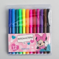 Фломастеры &laquo;Minnie&raquo;, 12 цветов, Минни Маус