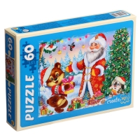 Новый год! Пазл &laquo;Подарки под ёлочкой&raquo;, 60 элементов