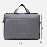Сумка для ноутбука, цвет серый