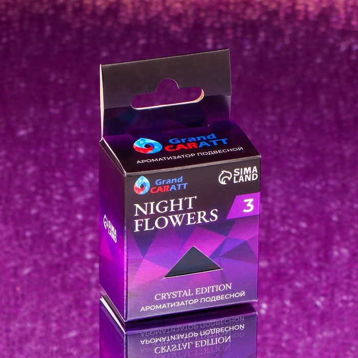 Ароматизатор подвесной Grand Caratt Crystal Edition, Night Flowers, 7 мл