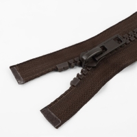 Молния &laquo;Трактор&raquo;, №8, разъёмная, 2 замка, замки автомат, 120 см, цвет коричневый, цена за 1 штуку