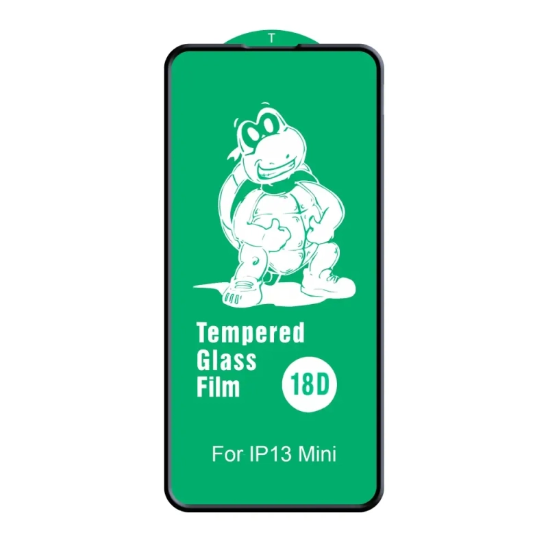 Защитное стекло iPh 13/13 Pro/14/16e 18D усиленные края без упаковки