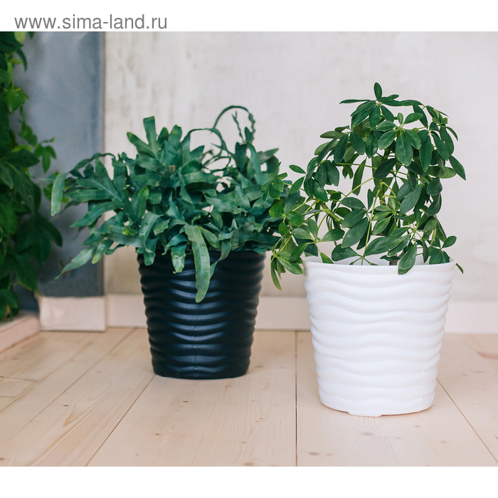 Кашпо &laquo;Дюна&raquo;, 8,5 л, цвет белый