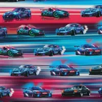 Бумага упаковочная глянцевая &laquo;Машинки&raquo;, 70 х 100 см