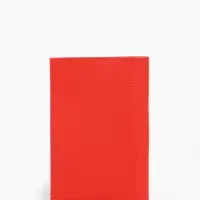 Обложка для паспорта 9,5*0,5*13,5, загран, флотер красный (17)