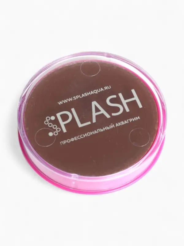 Аквагрим  в шайбе , регулярный, коричневый, 32 гр.