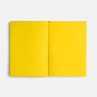 Ежедневник Doppio, недатированный, черный с желтым