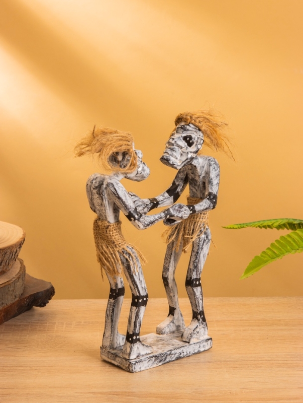 Сувенир &laquo;Аборигены танцоры&raquo;, 17&times;7.5&times;21 см, дерево