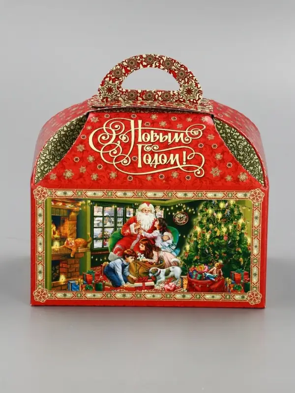 Подарочная новогодняя коробка &laquo;Атмосфера&raquo; Ларец малый 18.5&times;12.5&times;19 см