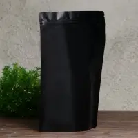 Пакет дой-пак, матовый,черный, 20 х 30 х 5 см