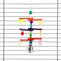 Игрушка для птиц "Перекладина" микс цветов