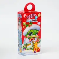 Подарочная коробка Новогодняя Сюрприз &laquo;Сладкая парочка Символ года&raquo; с игрой и анимацией 11&times;6&times;21 см