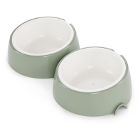 Лего-миска для животных с наклоном "Юта" 0,3л бело- фисташковый