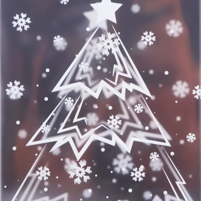 Коробка подарочная новогодняя складная ПВХ &laquo;Ёлочка в лесу&raquo; 12&times;7&times;7 см