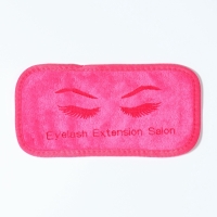 Подушечка д/мастеров по наращ ресниц 19,5*9,5см полиэстер розовый пакет QF