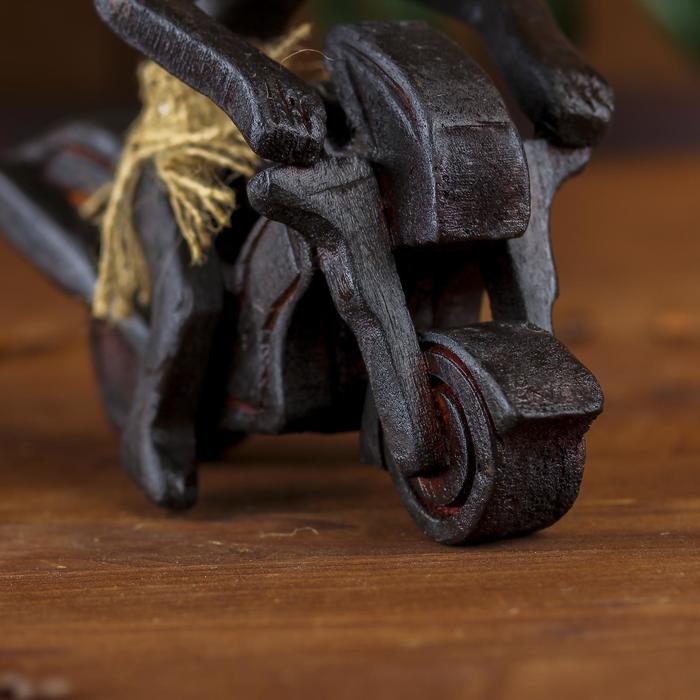 Сувенир &laquo;Абориген на байке&raquo;, 8&times;18&times;14 см, дерево