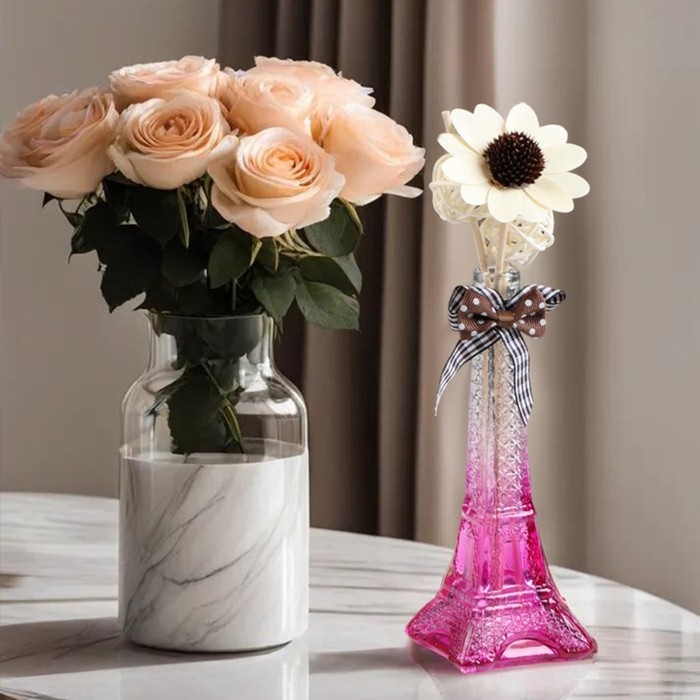 Набор подарочный "Париж" (диффузор и свечи) роза, "Богатство Аромата"