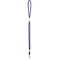 Шнурок для бейджа Tube Metal, синий