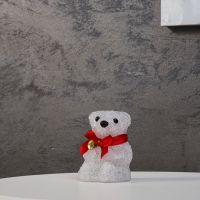 Светодиодная фигура &laquo;Медвежонок&raquo; 13 &times; 10 см, акрил, 20 LED, батарейки ААх2 (не в комплекте), свечение белое