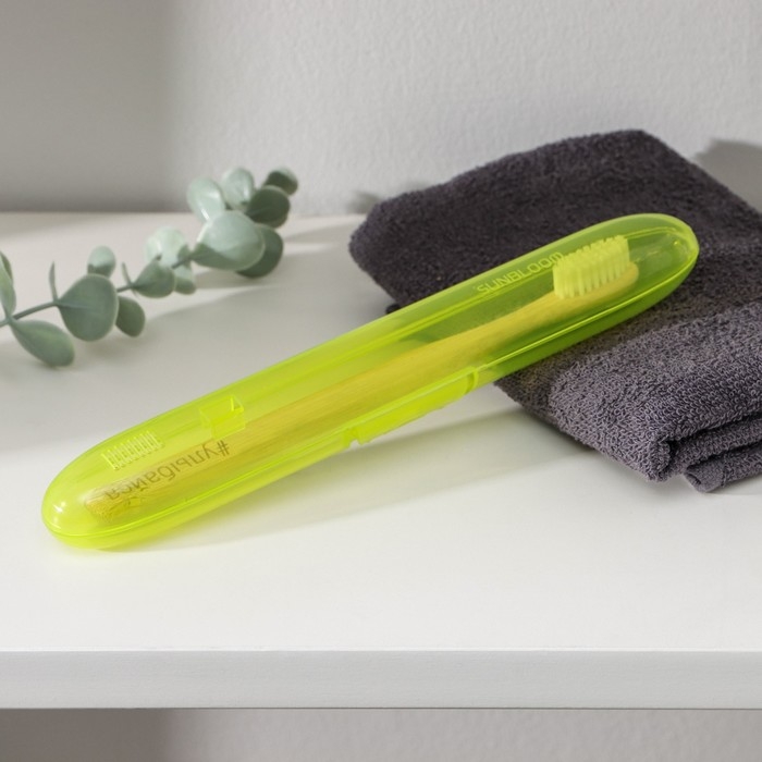 Футляр для зубной щётки, 21&times;3,1 см, цвет МИКС