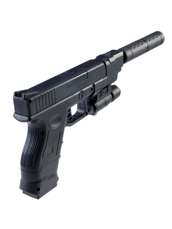 Пистолет "Торпеда 2.0" с лазером и глушителем