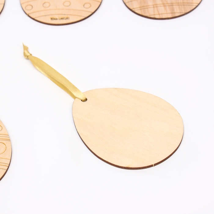 Заготовки для творчества. Роспись по дереву &laquo;Пасха: пасхальные яйца&raquo;, 5 шт