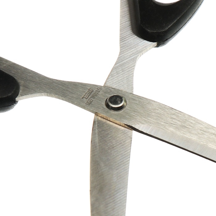 Ножницы канцелярские 19,0см Офис пластиковые ручки, европодвес