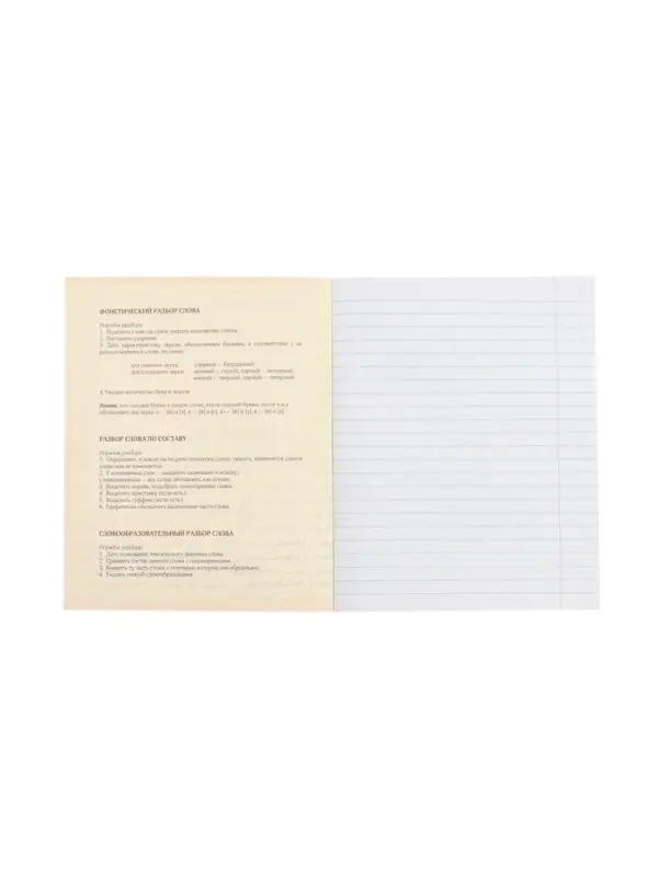 Тетрадь предметная 48 листов в линию, Calligrata &laquo;Доска. Русский язык&raquo;, обложка мелованный картон