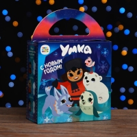 Новый год. Коробка подарочная складная "Умка" 17 х 6,7 х 17,3 см.