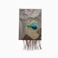 Серьги "Павлин" 5х12 см