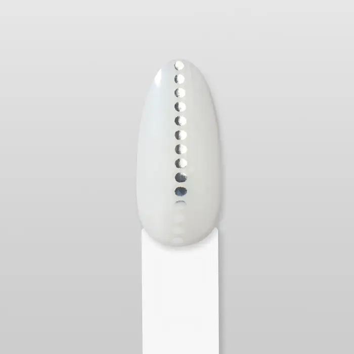 Наклейки для ногтей &laquo;Бусинка&raquo;, металлизированные, цвет серебристый