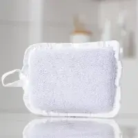 Губка для тела с эффектом пилинга, 10&times;12&times;4 см, МИКС