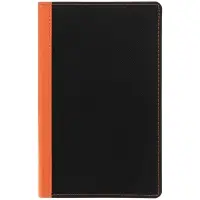 Ежедневник Nice Twice, недатированный, черный с оранжевым