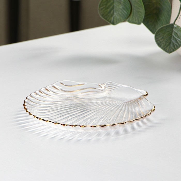 Блюдо сервировочное Magistro &laquo;Ракушка&raquo;, 14&times;13,5&times;1,5 см, фигурное