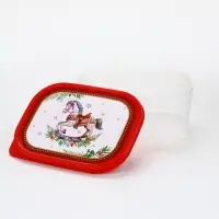 Ланч - бокс прямоугольный &laquo;Новогодняя лошадка&raquo;, 500 мл