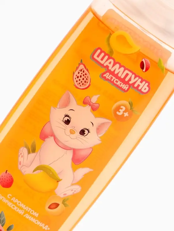 Шампунь для волос детский, 250 мл, аромат тропический лимонад, Кошечка