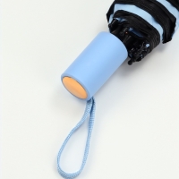 Зонт механический &laquo;Однотонный&raquo;, эпонж, 3 сложения, 8 спиц, R = 50/54 см, D = 108 см, цвет МИКС