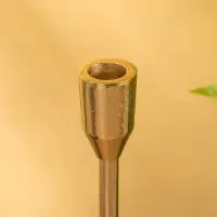 Подсвечник "Доблесть" золотой алюминий 8х8х30 см