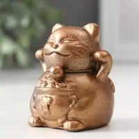 Фигура &laquo;Кот манэки-нэки&raquo;, 5.5&times;5&times;5 см, бронза