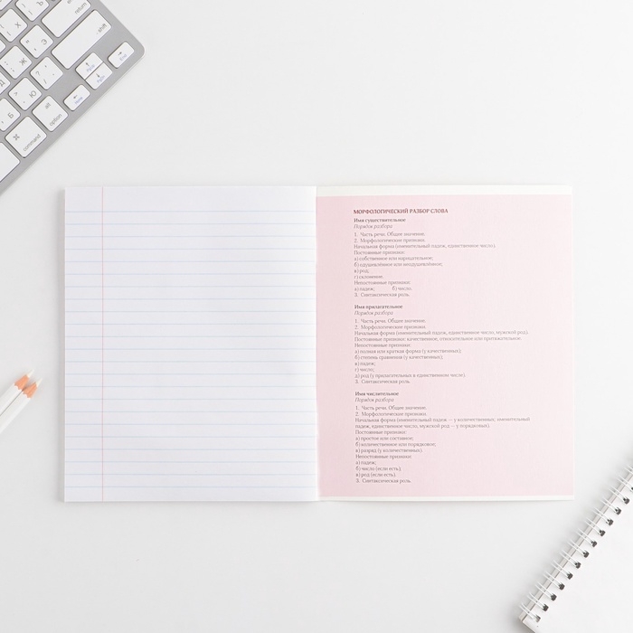 Комплект тетрадей 48 листов, 10 предметов со справ. мат. в обечайке "Розовый"