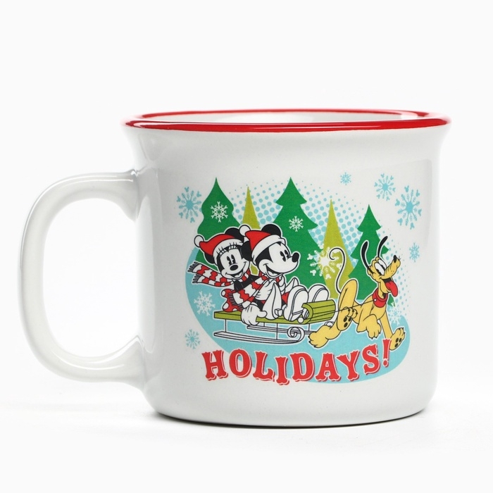 Кружка керамическая новогодняя &laquo;Holidays!&raquo; Микки Маус и друзья, 250 мл