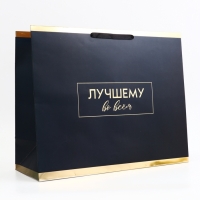 Пакет подарочный горизонтальный "Лучшему во всем", 49 &times; 40 &times; 19 см