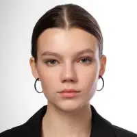 Серьги набор 8 пар &laquo;Ночь&raquo; кольца, цвет чёрно-белый в золоте, d=4