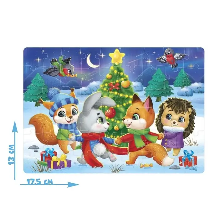 Пазл детский &laquo;Ёлочка зажгись&raquo;, 54 элемента