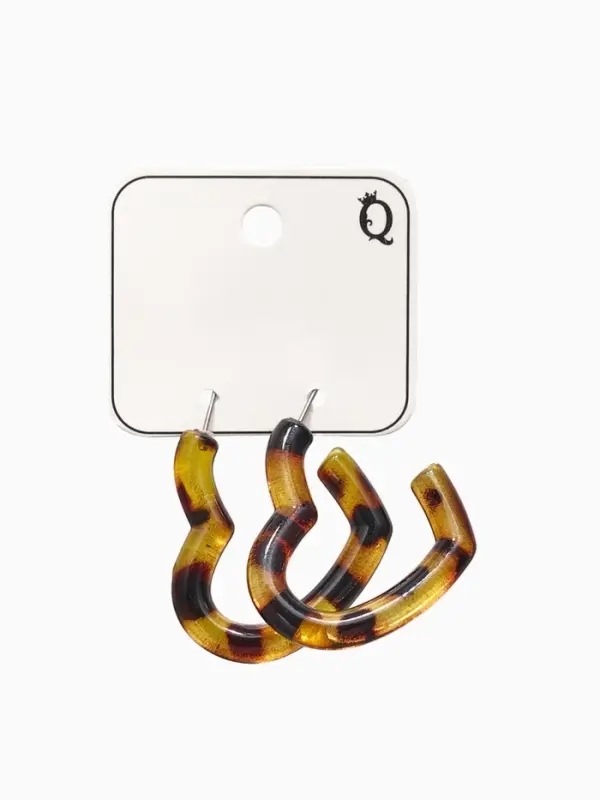 Серьги акрил &laquo;Леопард&raquo; сердце, цветной в серебре