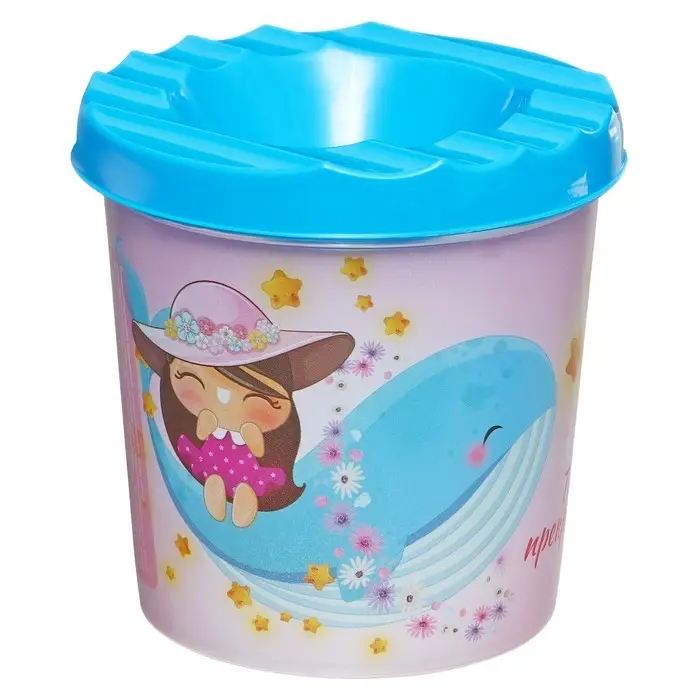 Стакан - непроливайка для рисования Calligrata, 210 мл с рисунком, МИКС