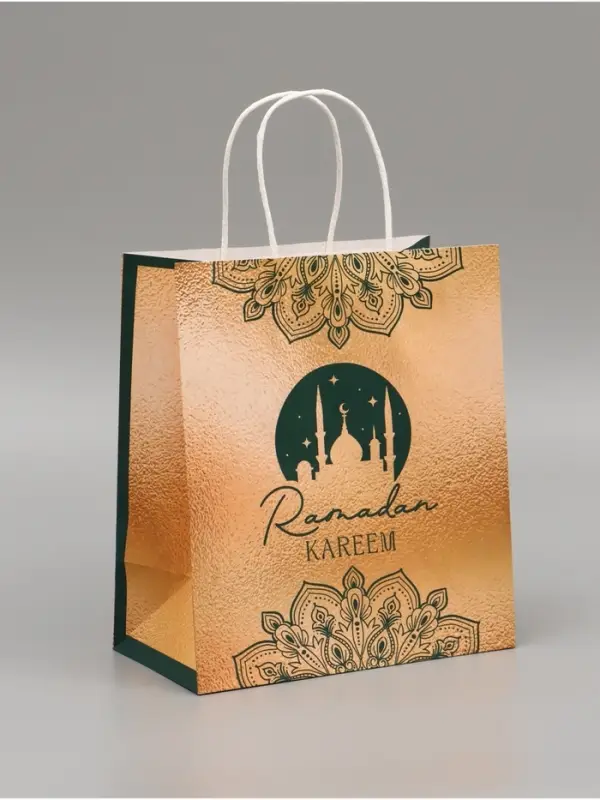 Пакет подарочный крафтовый Ramadan, 22 &times; 25 &times; 12 см