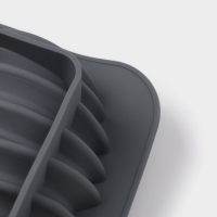 Форма для выпечки и муссовых десертов KONFINETTA &laquo;Грани&raquo;, силикон, 19&times;15,3&times;8,8 см, серая