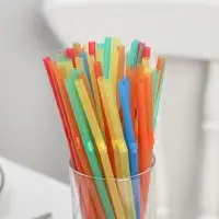 Трубочки одноразовые для напитков Доляна, 21 см, d=5 мм, с гофрой, МИКС, 45-50 шт.